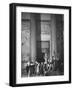 Roosevelt Memorial Hall, American Museum of Natural History, Dramatic Bronze Nandi Spearmen-Margaret Bourke-White-Framed Photographic Print