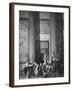 Roosevelt Memorial Hall, American Museum of Natural History, Dramatic Bronze Nandi Spearmen-Margaret Bourke-White-Framed Photographic Print