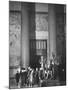 Roosevelt Memorial Hall, American Museum of Natural History, Dramatic Bronze Nandi Spearmen-Margaret Bourke-White-Mounted Photographic Print