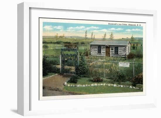 Roosevelt's Log Cabin, Bismarck, North Dakota-null-Framed Art Print