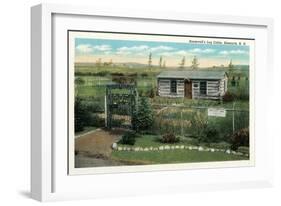 Roosevelt's Log Cabin, Bismarck, North Dakota-null-Framed Art Print