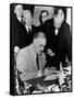 Roosevelt Signing Declaration of War, 1941-Science Source-Framed Stretched Canvas