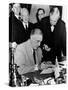 Roosevelt Signing Declaration of War, 1941-Science Source-Stretched Canvas