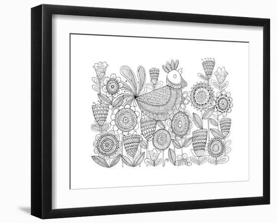 Rooster 6-Neeti Goswami-Framed Art Print