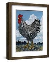 Rooster and Clouds-Barry Wilson-Framed Premium Giclee Print