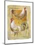 Rooster and Hen-Joadoor-Mounted Art Print