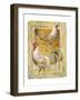 Rooster and Hen-Joadoor-Framed Art Print