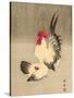 Rooster and Hen-Bairei Kono-Stretched Canvas