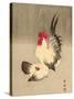 Rooster and Hen-Bairei Kono-Stretched Canvas