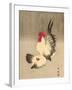 Rooster and Hen-Bairei Kono-Framed Giclee Print