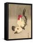 Rooster and Hen-Bairei Kono-Framed Stretched Canvas