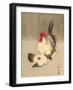 Rooster and Hen-Bairei Kono-Framed Giclee Print