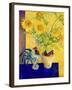 Rooster and Sunflowers (Coq et Tournesols)-Isy Ochoa-Framed Giclee Print