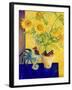 Rooster and Sunflowers (Coq et Tournesols)-Isy Ochoa-Framed Giclee Print