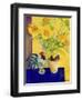 Rooster and Sunflowers (Coq et Tournesols)-Isy Ochoa-Framed Giclee Print