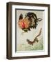 Rooster and Weasel-Koson Ohara-Framed Giclee Print