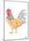 Rooster Breakfast 2 Text Poster-null-Mounted Poster