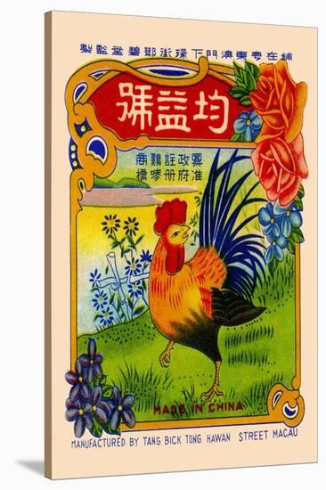 Rooster by the River Firecrackers-null-Stretched Canvas