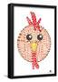 Rooster Cockadoodledoo Text Poster-null-Framed Poster