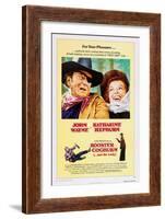 ROOSTER COGBURN, John Wayne, Katharine Hepburn, 1975-null-Framed Art Print