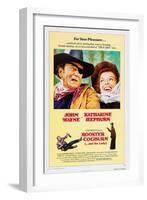 ROOSTER COGBURN, John Wayne, Katharine Hepburn, 1975-null-Framed Art Print