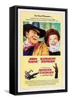 ROOSTER COGBURN, John Wayne, Katharine Hepburn, 1975-null-Framed Stretched Canvas