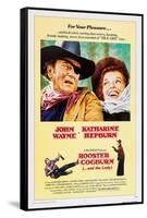 ROOSTER COGBURN, John Wayne, Katharine Hepburn, 1975-null-Framed Stretched Canvas