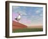 Rooster Crowing - 3D Render-Elenarts-Framed Art Print