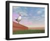 Rooster Crowing - 3D Render-Elenarts-Framed Art Print