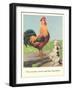 Rooster Crows and Dog Barks-null-Framed Art Print