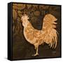 Rooster Damask 2-Diane Stimson-Framed Stretched Canvas