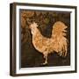 Rooster Damask 2-Diane Stimson-Framed Art Print