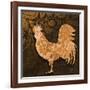 Rooster Damask 2-Diane Stimson-Framed Art Print