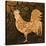 Rooster Damask 2-Diane Stimson-Stretched Canvas