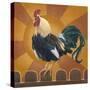 Rooster - Good Morning-Chantal Candon-Stretched Canvas