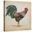 Rooster-H-Jean Plout-Stretched Canvas