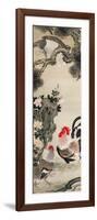 Rooster, Hen and a Falcon-Jakuchu Ito-Framed Giclee Print