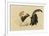 Rooster, Hen, and Chicks, Meiji Era, 1870-79-Shibata Zeshin-Framed Giclee Print