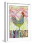 Rooster on a Fence I-Ingrid Blixt-Framed Art Print