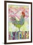 Rooster on a Fence I-Ingrid Blixt-Framed Art Print