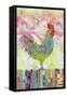 Rooster on a Fence I-Ingrid Blixt-Framed Stretched Canvas