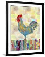 Rooster on a Fence II-Ingrid Blixt-Framed Art Print