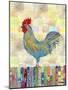 Rooster on a Fence II-Ingrid Blixt-Mounted Art Print