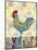 Rooster on a Fence II-Ingrid Blixt-Mounted Art Print