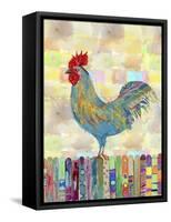 Rooster on a Fence II-Ingrid Blixt-Framed Stretched Canvas