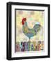 Rooster on a Fence II-Ingrid Blixt-Framed Art Print