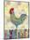 Rooster on a Fence II-Ingrid Blixt-Mounted Art Print