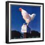 "Rooster on Mailbox,"May 1, 1941-null-Framed Giclee Print