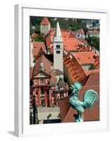 Rooster on Saint Vitus's Cathedral, Prague Castle, Czech Republic-David Barnes-Framed Photographic Print