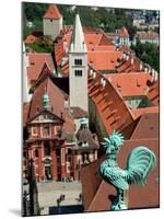 Rooster on Saint Vitus's Cathedral, Prague Castle, Czech Republic-David Barnes-Mounted Photographic Print